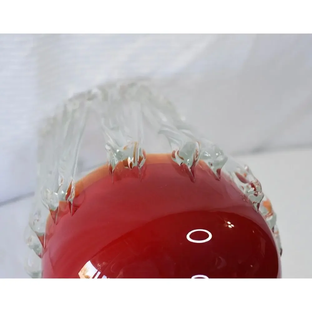 Italian Murano Enrico Cammozza Sculpture Studio Hand Blown Glass Vase